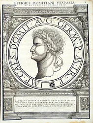 Domitianus, illustration de Imperatorum romanorum omnium orientalium et occidentalium verissimae imagines ex antiquis numismatis
